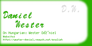 daniel wester business card